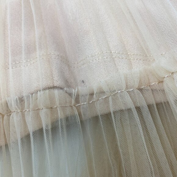 Alice + Olivia Deena Pleated Almond Maxi Dress With Hot Pant 10 NWT $660 - Picture 14 of 14